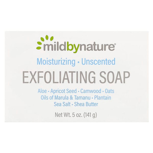 <img alt="Mild By Nature, Exfoliating Bar Soap, Unscented, 5 oz (141 g)" title="Mild By Nature, Exfoliating Bar Soap, Unscented, 5 oz (141 g),898220017058"
