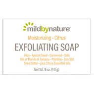 3 PACK OF Mild By Nature, Exfoliating Bar Soap, with Marula & Tamanu Oils plus Shea Butter, Citrus, 5 oz (141 g)