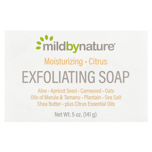 <img alt="Mild By Nature, Exfoliating Bar Soap, Citrus, 5 oz (141 g)" title="Mild By Nature, Exfoliating Bar Soap, Citrus, 5 oz (141 g),898220017003"