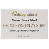 3 PACK OF Mild By Nature, Detoxifying Clay, Bar Soap, Eucalyptus & Peppermint, with Ancient Clay, 5 oz (141 g)