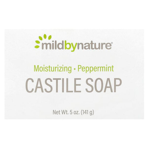 <img alt="Mild By Nature, Castile Bar Soap, Peppermint, 5 oz (141 g)" title="Mild By Nature, Castile Bar Soap, Peppermint, 5 oz (141 g),898220017065"
