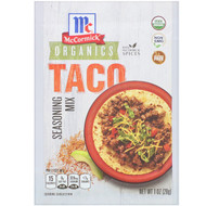 3 PACK OF McCormick, Organic Seasoning Mix, Taco, 1 oz (28 g)