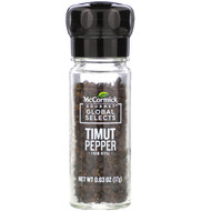 3 PACK OF McCormick Gourmet Global Selects, Timut Pepper From Nepal,  0.63 oz (17 g)