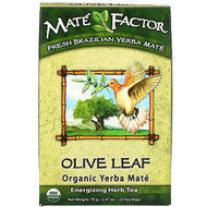 3 PACK OF Mate Factor, Olive Leaf  Organic Yerba Mate, 20 Tea Bags, 2.47 oz (70 g)