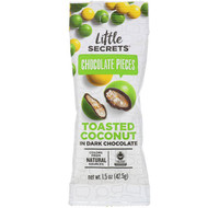 3 PACK OF Little Secrets, Dark Chocolate Pieces, Toasted Coconut, 1.5 oz (42.5 g)
