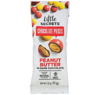 3 PACK OF Little Secrets, Dark Chocolate Pieces, Peanut Butter, 1.5 oz (42.5 g)