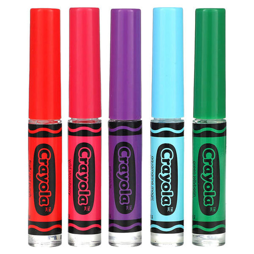 <img alt="Lip Smacker, Crayola, Liquid Lip Gloss, Variety Pack, 5 Pack, 0.45 fl oz (14 ml)" title="Lip Smacker, Crayola, Liquid Lip Gloss, Variety Pack, 5 Pack, 0.45 fl oz (14 ml),050051103953"