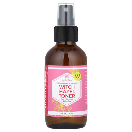 <img alt="Leven Rose, 100% Organic & Natural, Witch Hazel Toner, 4 fl oz (118 ml)" title="Leven Rose, 100% Organic & Natural, Witch Hazel Toner, 4 fl oz (118 ml),858517007438"