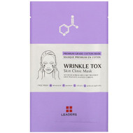 3 PACK OF Leaders, Wrinkle Tox, Skin Clinic Mask, 1 Sheet, 25 ml