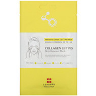 3 PACK OF Leaders, Collagen Lifting, Skin Renewal Mask, 1 Sheet, 0.84 fl oz (25 ml)