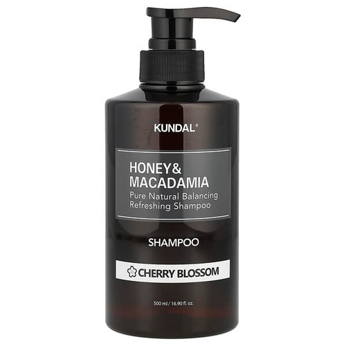 <img alt="Kundal, Honey & Macadamia, Shampoo, Cherry Blossom, 16.9 fl oz (500 ml)" title="Kundal, Honey & Macadamia, Shampoo, Cherry Blossom, 16.9 fl oz (500 ml),8809568740449"