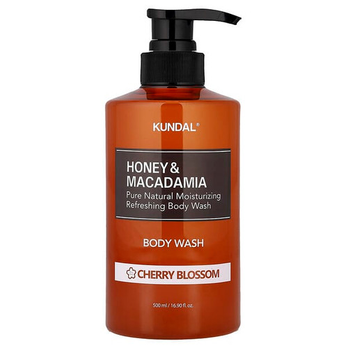 <img alt="Kundal, Honey & Macadamia, Body Wash, Cherry Blossom, 16.9 fl oz (500 ml)" title="Kundal, Honey & Macadamia, Body Wash, Cherry Blossom, 16.9 fl oz (500 ml),8809568740203"