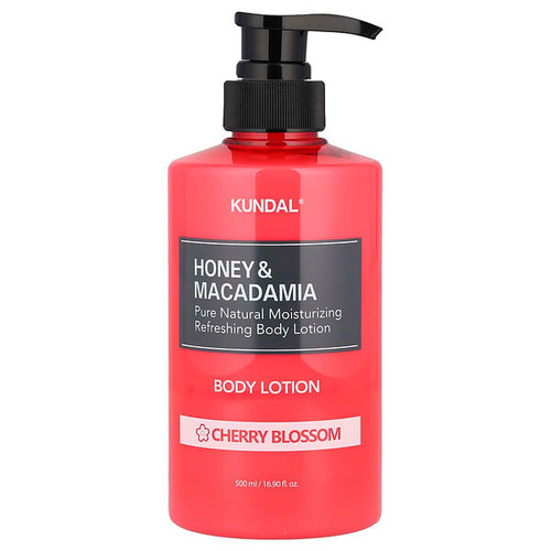 <img alt="Kundal, Honey & Macadamia, Body Lotion, Cherry Blossom, 16.9 fl oz (500 ml)" title="Kundal, Honey & Macadamia, Body Lotion, Cherry Blossom, 16.9 fl oz (500 ml),8809568740029"