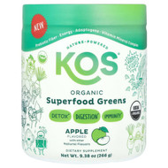 <img alt="KOS, Organic Superfood Greens, Apple, 9.38 oz (266 g)" title="KOS, Organic Superfood Greens, Apple, 9.38 oz (266 g),850000503373"