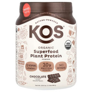 <img alt="KOS, Organic Superfood Plant Protein Powder, Chocolate, 1.3 lb (585 g)" title="KOS, Organic Superfood Plant Protein Powder, Chocolate, 1.3 lb (585 g),850000503694"