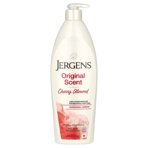 <img alt="Jergens, Dry Skin Moisturizer, Cherry Almond, 21 fl oz (621 ml)" title="Jergens, Dry Skin Moisturizer, Cherry Almond, 21 fl oz (621 ml),019100109940"