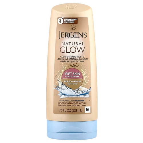 <img alt="Jergens, Natural Glow, Wet Skin Moisturizer, Fair to Medium, 7.5 fl oz (221 ml)" title="Jergens, Natural Glow, Wet Skin Moisturizer, Fair to Medium, 7.5 fl oz (221 ml),019100235502"