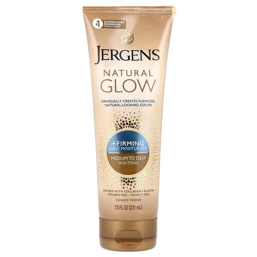 <img alt="Jergens, Natural Glow, Firming Daily Moisturizer, Medium to Deep, 7.5 fl oz (221 ml)" title="Jergens, Natural Glow, Firming Daily Moisturizer, Medium to Deep, 7.5 fl oz (221 ml),019100118386"