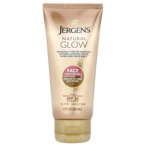 <img alt="Jergens, Natural Glow, Face Moisturizer, SPF 20, Medium to Deep, 2 fl oz (59 ml)" title="Jergens, Natural Glow, Face Moisturizer, SPF 20, Medium to Deep, 2 fl oz (59 ml),019100138223"