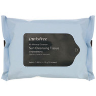 3 PACK OF Innisfree, My Makeup Cleanser, Sun Cleansing Tissue, 20 Sheets, 3.88 oz (110 g)