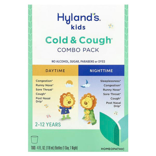 <img alt="Hylands Naturals, Kids, Cold & Cough Combo Pack, Daytime-Nighttime, 2-12 Years, 2 Bottles, 4 fl oz (118 ml) Each" title="Hylands Naturals, Kids, Cold & Cough Combo Pack, Daytime-Nighttime, 2-12 Years, 2 Bottles, 4 fl oz (118 ml) Each,354973337817"