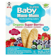 <img alt="Hot Kid, Baby Mum-Mum Super, Gentle Teething Wafers, Organic Super Berries, 12 Packs, 2 Wafers Each" title="Hot Kid, Baby Mum-Mum Super, Gentle Teething Wafers, Organic Super Berries, 12 Packs, 2 Wafers Each,686352601111"