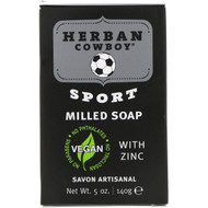 3 PACK OF Herban Cowboy, Milled Soap, Sport, 5 oz (140 g)