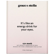 Grace & Stella, Anti Wrinkle + Energizing Eye Mask, 12 Pairs, 6 g  Each