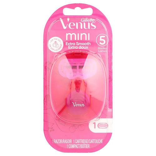 <img alt="Gillette, Venus, Mini Razor, Extra Smooth, 1 Razor, 1 Cartridge, 1 Compact" title="Gillette, Venus, Mini Razor, Extra Smooth, 1 Razor, 1 Cartridge, 1 Compact,047400649590"