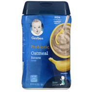 3 PACK OF Gerber, Probiotic Oatmeal Cereal, Banana,  8 oz (227 g)