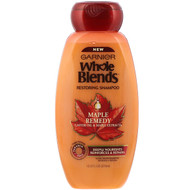 3 PACK OF Garnier, Whole Blends, Restoring Shampoo, Maple Remedy, 12.5 fl oz (370 ml)