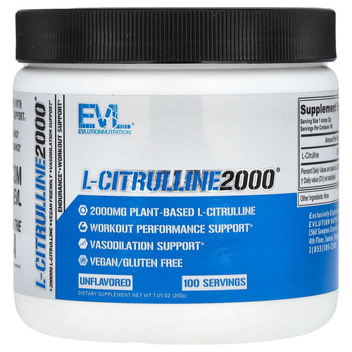 <img alt="EVLution Nutrition, L-Citrulline 2000, Unflavored, 7.5 oz (200 g)" title="EVLution Nutrition, L-Citrulline 2000, Unflavored, 7.5 oz (200 g),818901022218"