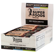 Dr. Murrays, Superfoods Protein Bars, Whey Protein Combo Pack, 12 Bars, 2.05 oz (58 g) Each