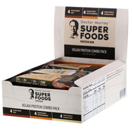 Dr. Murrays, Superfoods Protein Bars, Vegan Protein Combo Pack, 12 Bars, 2.05 oz (58 g) Each