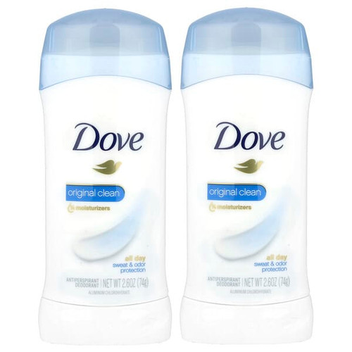 <img alt="Dove, Antiperspirant Deodorant, Original Clean, 2 Pack, 2.6 oz (74 g) Each" title="Dove, Antiperspirant Deodorant, Original Clean, 2 Pack, 2.6 oz (74 g) Each,079400519108"