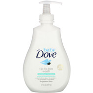 3 PACK OF Dove, Baby, Tip to Toe Wash, Sensitive Moisture, 13 fl oz (384 ml)