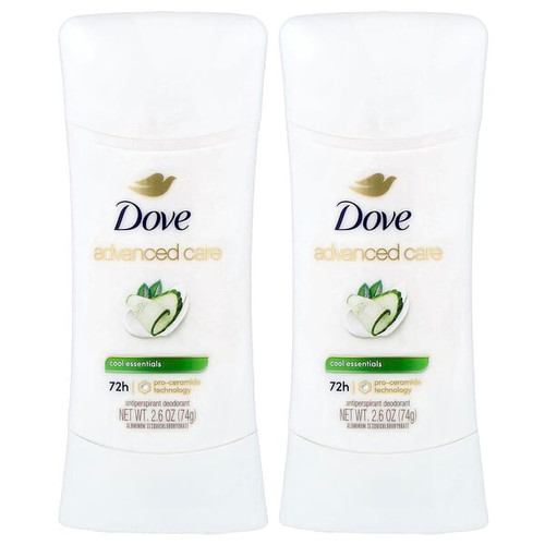 <img alt="Dove, Advanced Care, Anti-Perspirant Deodorant, Cool Essentials, 2 Pack, 2.6 oz (74 g) Each" title="Dove, Advanced Care, Anti-Perspirant Deodorant, Cool Essentials, 2 Pack, 2.6 oz (74 g) Each,079400535764"