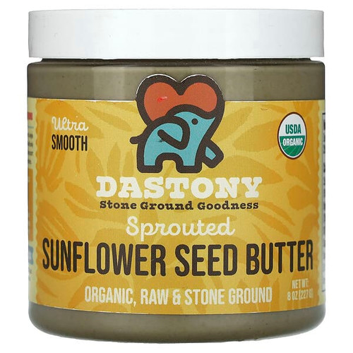 <img alt="Dastony, Sprouted Sunflower Seed Butter, 8 oz (227 g)" title="Dastony, Sprouted Sunflower Seed Butter, 8 oz (227 g),850018464888"