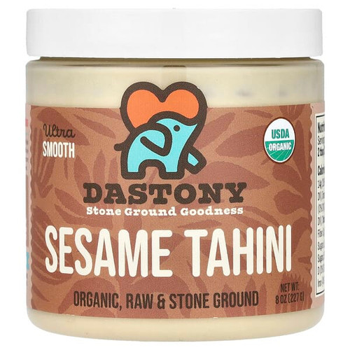 <img alt="Dastony, Organic Sesame Tahini, Ultra Smooth, 8 oz (227 g)" title="Dastony, Organic Sesame Tahini, Ultra Smooth, 8 oz (227 g),850018464857"