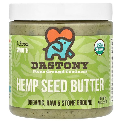 <img alt="Dastony, Organic Hemp Seed Butter, Ultra Smooth, 8 oz (227 g)" title="Dastony, Organic Hemp Seed Butter, Ultra Smooth, 8 oz (227 g),850018464840"