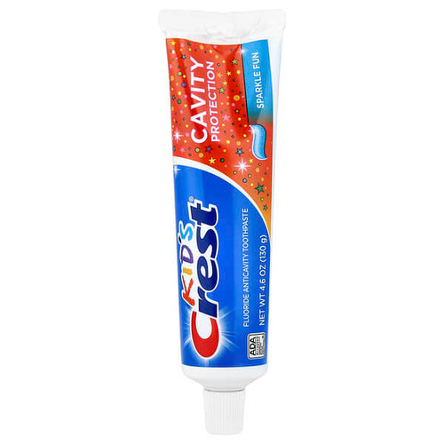 <img alt="Crest, Kids, Cavity Protection, Fluoride Anticavity Toothpaste, Sparkle Fun, 4.6 oz (130 g)" title="Crest, Kids, Cavity Protection, Fluoride Anticavity Toothpaste, Sparkle Fun, 4.6 oz (130 g),037000003823"