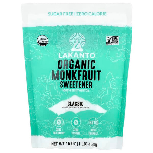 <img alt="Lakanto, Organic Monkfruit Sweetener, 1 lb (454 g)" title="Lakanto, Organic Monkfruit Sweetener, 1 lb (454 g),843076000846"