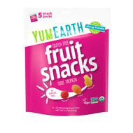<img alt="YumEarth, Gluten Free Fruit Snacks, Tropical, 5 Snack Packs, 0.7 oz (19.8 g) Each" title="YumEarth, Gluten Free Fruit Snacks, Tropical, 5 Snack Packs, 0.7 oz (19.8 g) Each,810165016378"