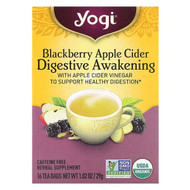 <img alt="Yogi Tea, Digestive Awakening, Blackberry Apple Cider, Caffeine Free, 16 Tea Bags, 1.02 oz (29 g)" title="Yogi Tea, Digestive Awakening, Blackberry Apple Cider, Caffeine Free, 16 Tea Bags, 1.02 oz (29 g),076950206991"