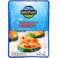 3 PACK OF Wild Planet, Wild Sockeye Salmon, 3 oz (85 g)