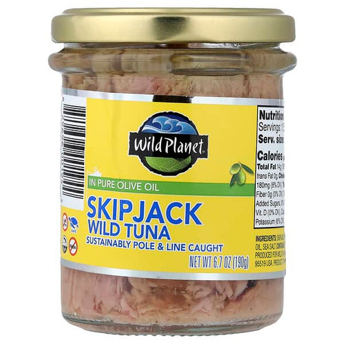<img alt="Wild Planet, Skipjack Wild Tuna in Pure Olive Oil, 6.7 oz (190 g)" title="Wild Planet, Skipjack Wild Tuna in Pure Olive Oil, 6.7 oz (190 g),829696001944"