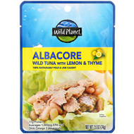 3 PACK OF Wild Planet, Albacore Wild Tuna with Lemon & Thyme, 2.6 oz (74 g)