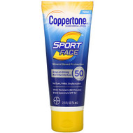 Coppertone, Sport Face, Sunscreen Lotion, SPF 50, 2.5 fl oz (74 ml)
