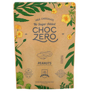 ChocZero, Milk Chocolate, Peanuts, No Sugar Added, 6 Bars, 1 oz  Each