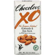 3 PACK OF Chocolove, XO, Almonds & Sea Salt in 60% Dark Chocolate Bar,  3.2 oz (90 g)